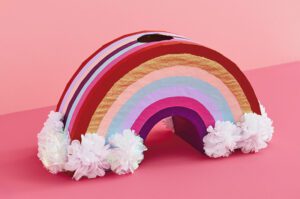Rainbow Valentine Box