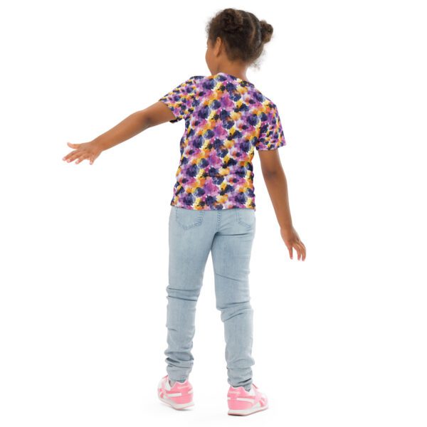 Watercolor Spills - Kids crew neck t-shirt - Image 3