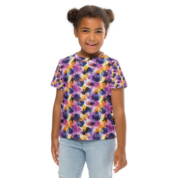 Watercolor Spills - Kids crew neck t-shirt