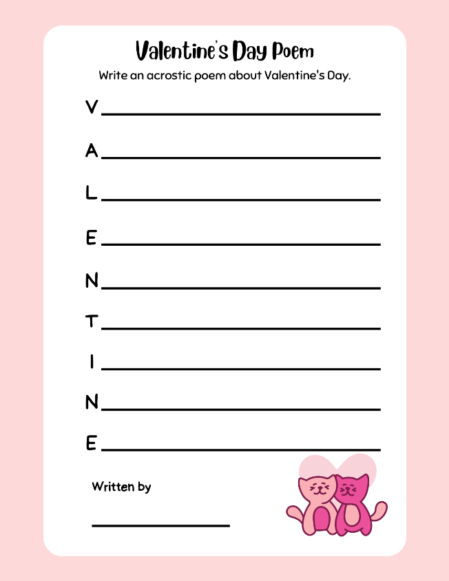 Valentine's Day Poem in Color