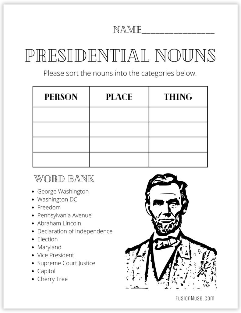 Presidential Nouns