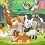 Easy Farm Crossword Puzzle for Kids