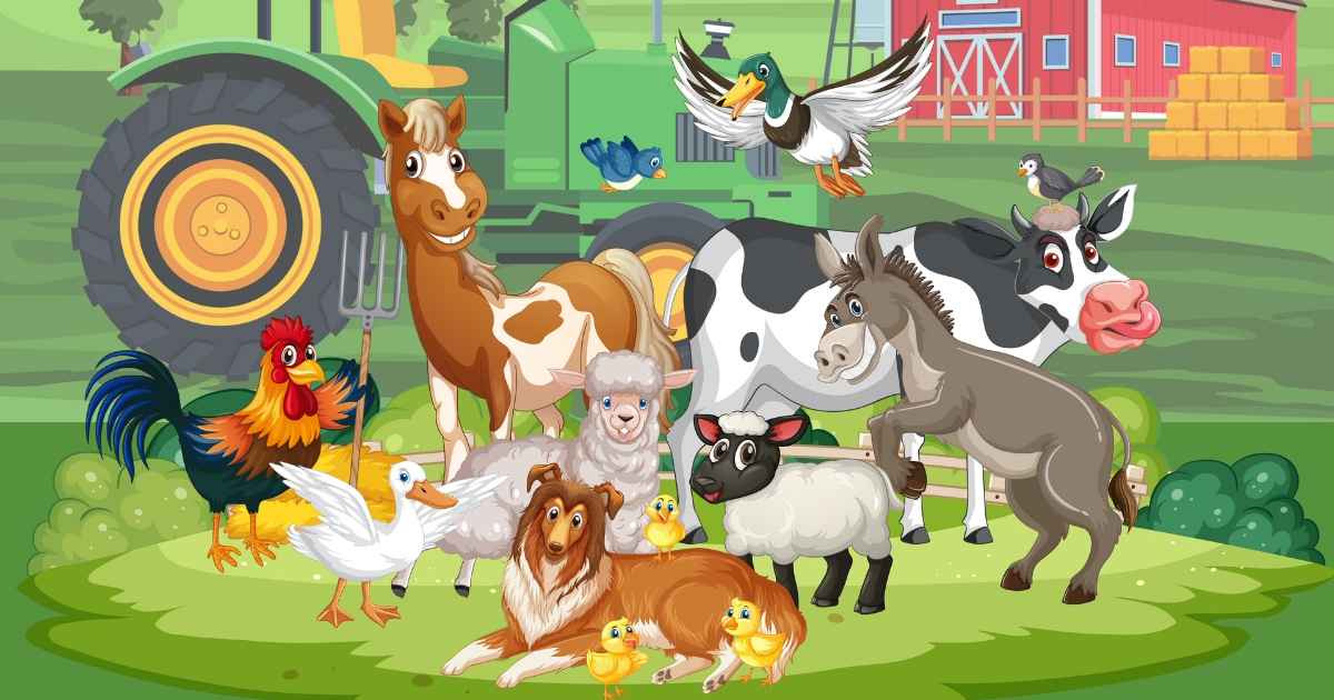 Easy Farm Crossword Puzzle for Kids