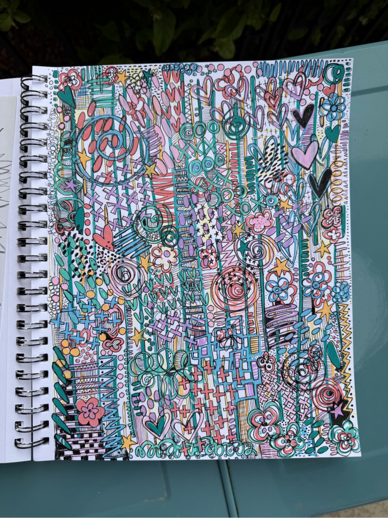 Art Journal Masterboard Doodles Page