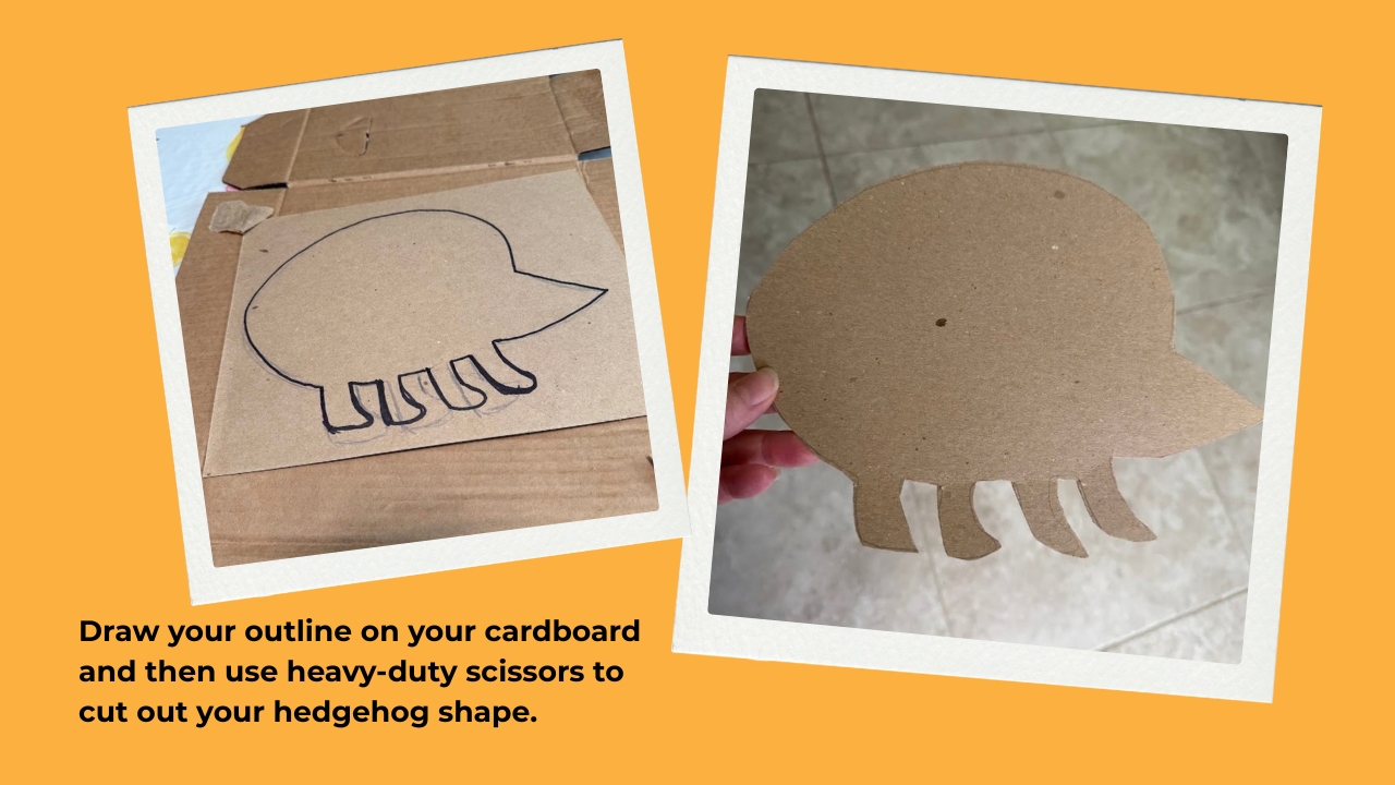 Hedgehog Cardboard Shape